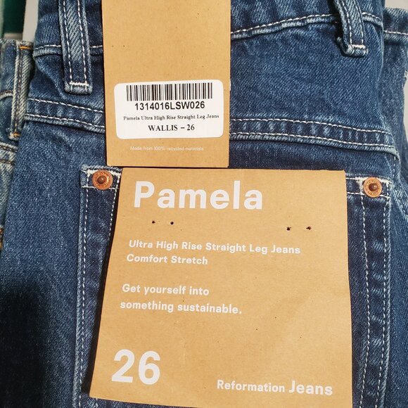 Like New Reformation Pamela Jeans, Size 26 - Picture 13 of 13